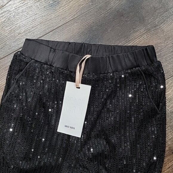 Grace Karin Sequin Pants - Picture 2 of 5